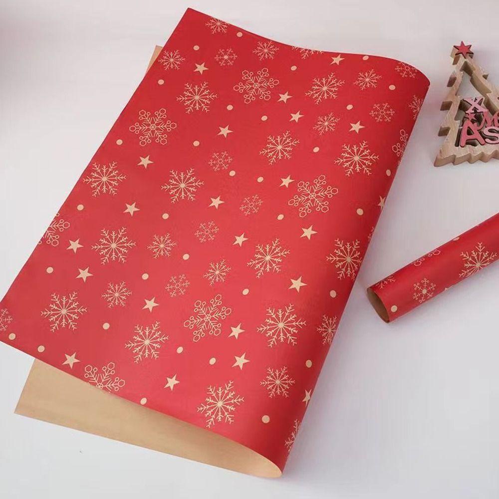 10 Pcs Multifunctional Christmas Gift Wrapping Paper Multi-purpose DIY Crafts Paper  New Year Party