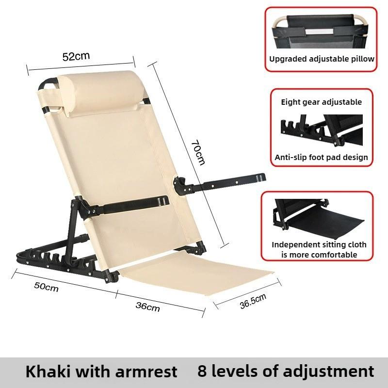 Cadeira Portátil para Estudante Sedentário Sofá Preguiçoso Tatami Cadeira Ergonômica Cama Dobrável Almofada de Encosto para Cadeira Assento Cadeira de Praia