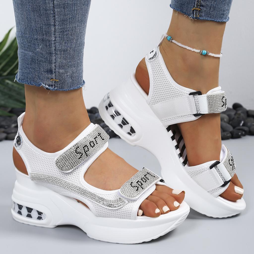 Fashionable and Elegant Sexy High Heel Sandals for Women in Summer New Round Toe Thick Sole Comfortable Casual Sandals