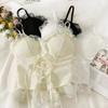 New Lace Pure Desire Sexy Slim Fit Small Suspender Lace Strap Waist Design Fishbone Spice Girl Short Inner Fit