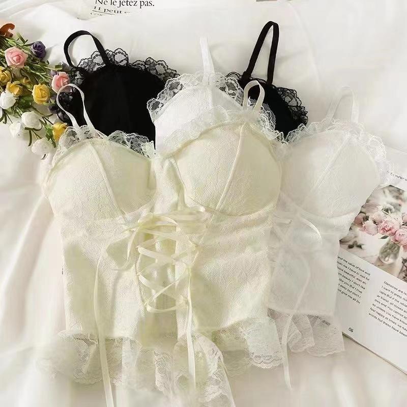 New Lace Pure Desire Sexy Slim Fit Small Suspender Lace Strap Waist Design Fishbone Spice Girl Short Inner Fit