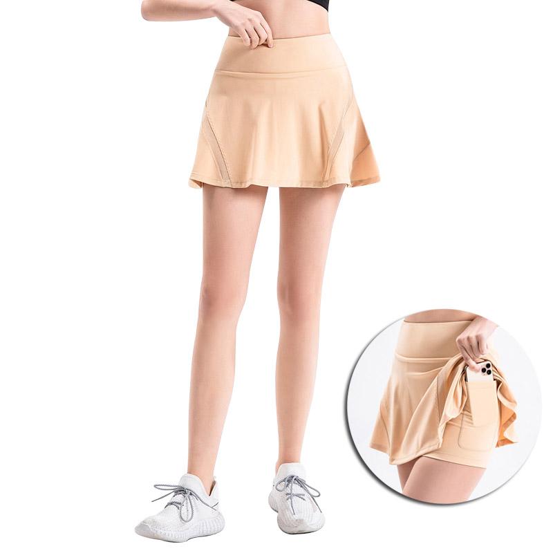 Women's Sports Running Skirts Elastic Workout Yoga Hiking Shorts Travel Summer Skirts