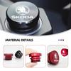 LQP4 For Skoda Car Cigarette Lighter Dustproof Plug Button Cover Accessories Fabia 1 2 Octavia A7 RS Superb Rapid Yeti Karoq Vision