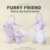 Pony Plush Angel Toy Keychain Soft Short Children Collectors Festival Gift Doll