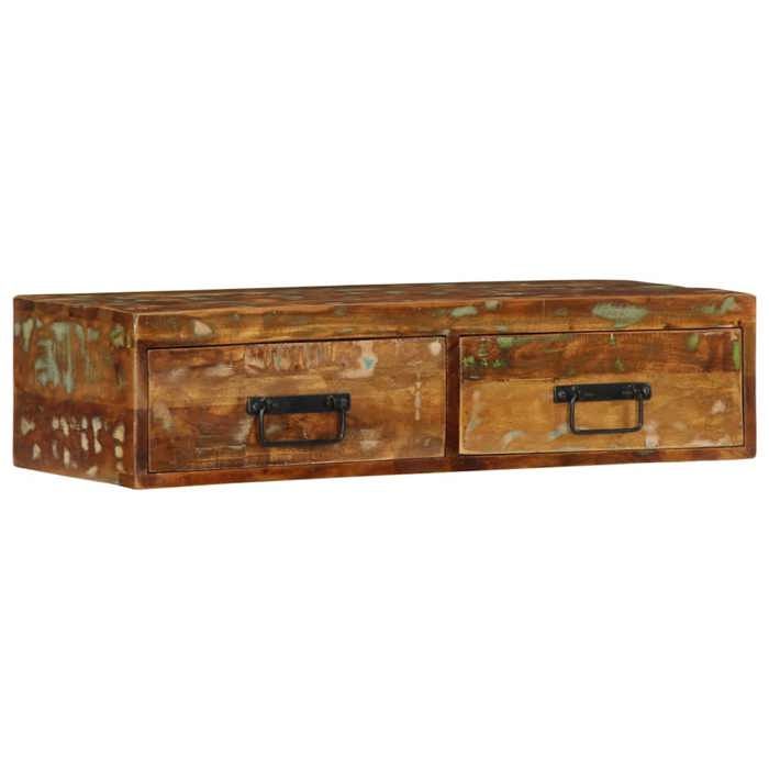 VidaXL Wall-mounted TV Cabinet 80x30x19 Cm Solid Reclaimed Wood, Media Unit, Sideboard, Entertainment Center, 4017462