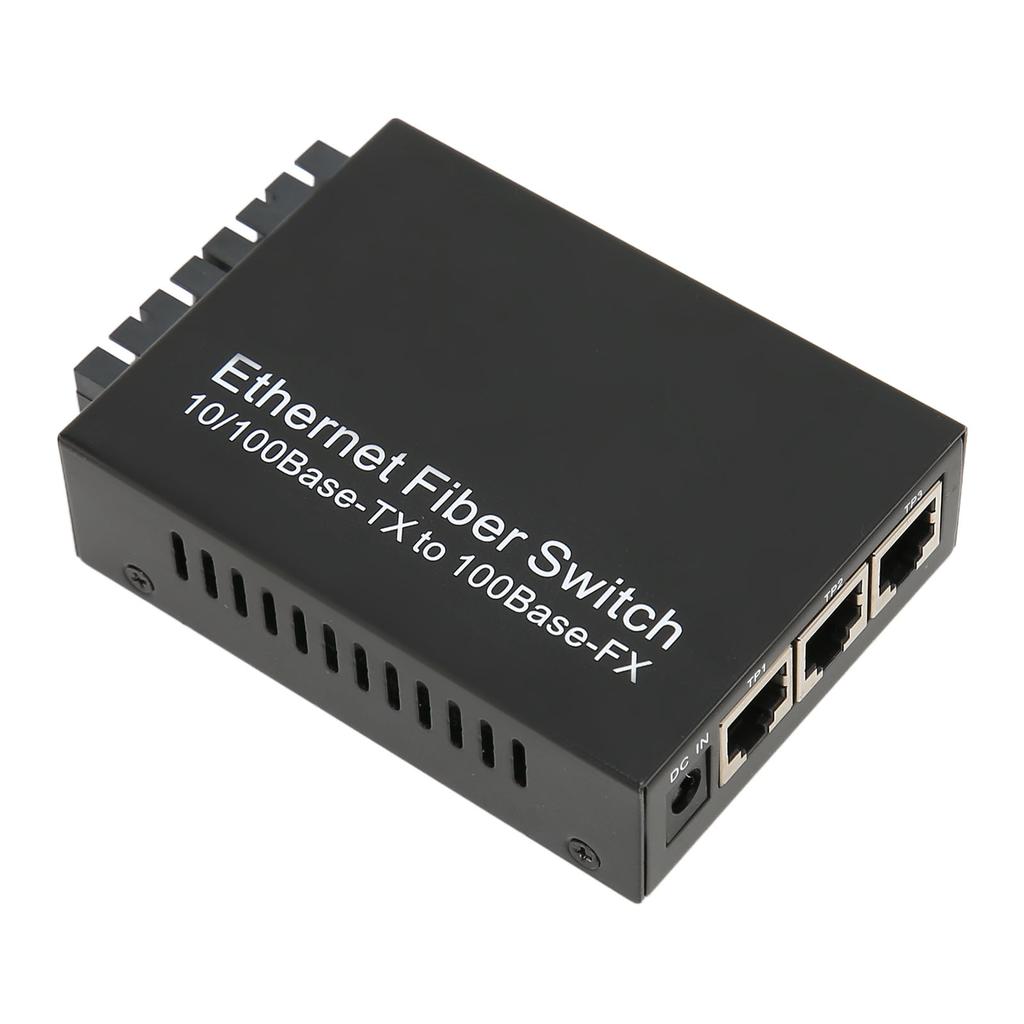 Fiber Media Converter Tx1310nm SC Dual Fiber Single Mode 100Mbps Fiber Optic Transceiver Up To 25km