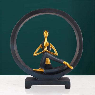 Kunstharz Yoga Dame Heim- & Bürodeko Prunkstück (Fantasie,), Mehrfarben