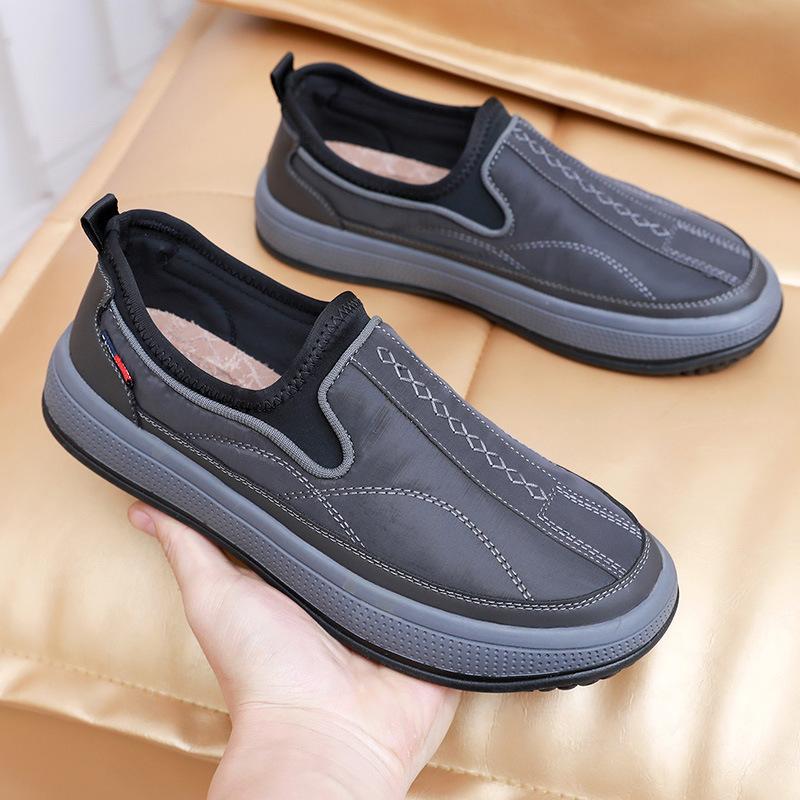 Cloth shoes men's  non-slip breathable comfortable one-pedal casual shoes middle-aged and elderly father shoes