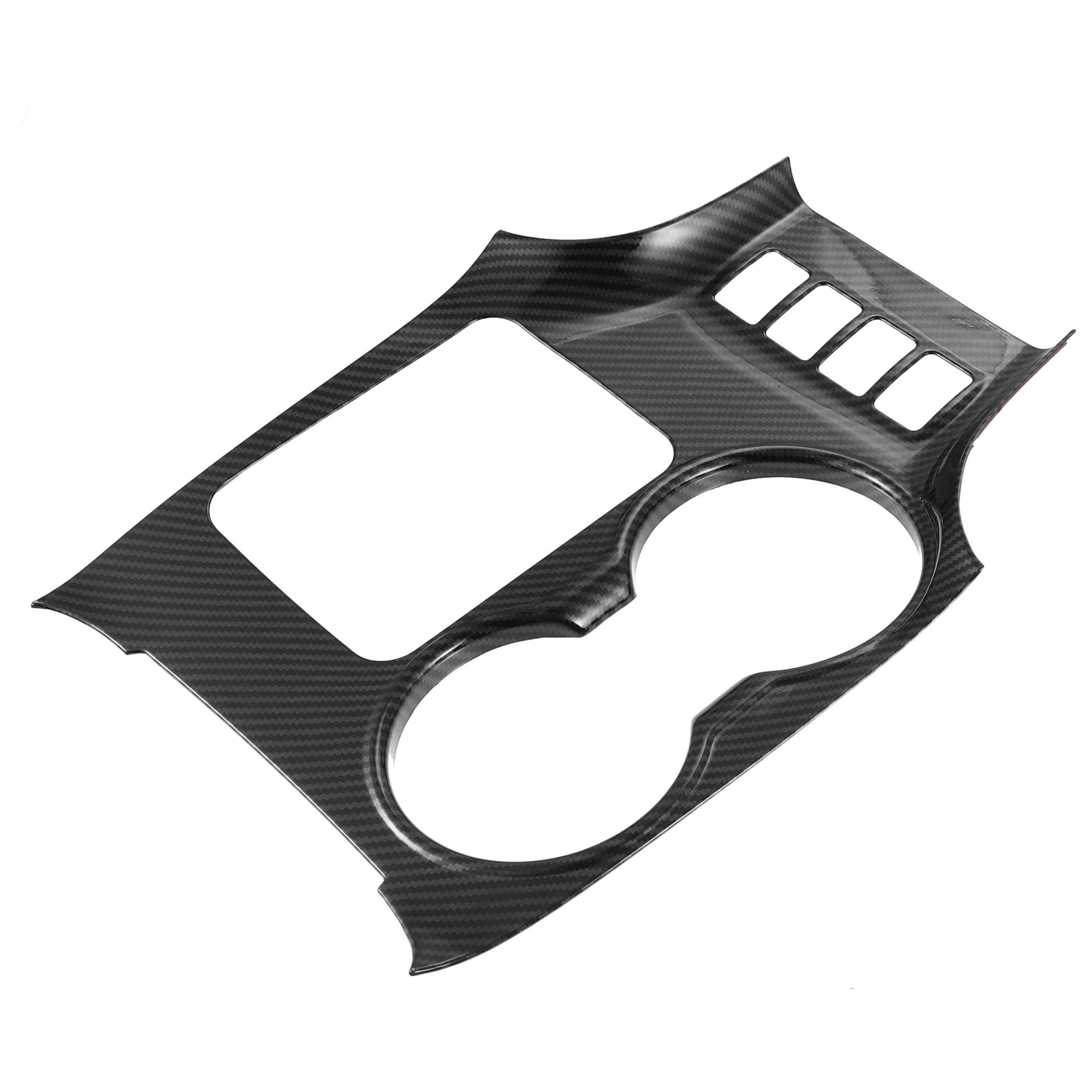 

ABSOPRO Стиль углеродного волокна Черная накладка на панель подстаканника центральной консоли Внутренняя отделка для Toyota Highlander 2014 2015 2016 2017 2018 2019 чёрный