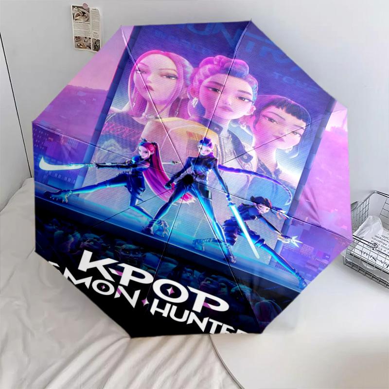 K-Pop Demon Hunters: Urban Fantasy Folding umbrella durable Umbrella Gift travel printing