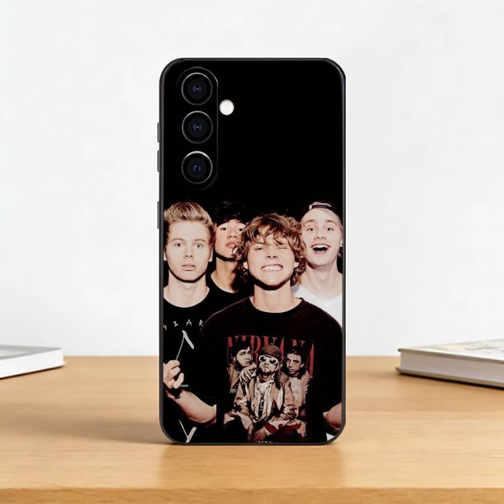 5 Seconds Of Summers 5SOS Phone Case For Samsung Galaxy A73,A72,A71,A70,A53,A52,A51,Others Soft Black Cover