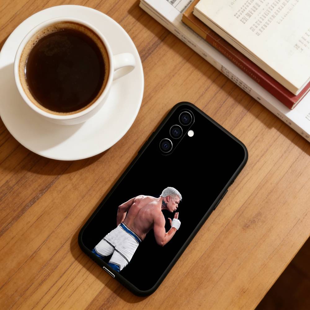 Wrestler C-Cody Rhodes Handyhülle Für Samsung Galaxy A73,A72,A71,A70,A53,A52,A51,Andere Weiche Schwarze Hülle