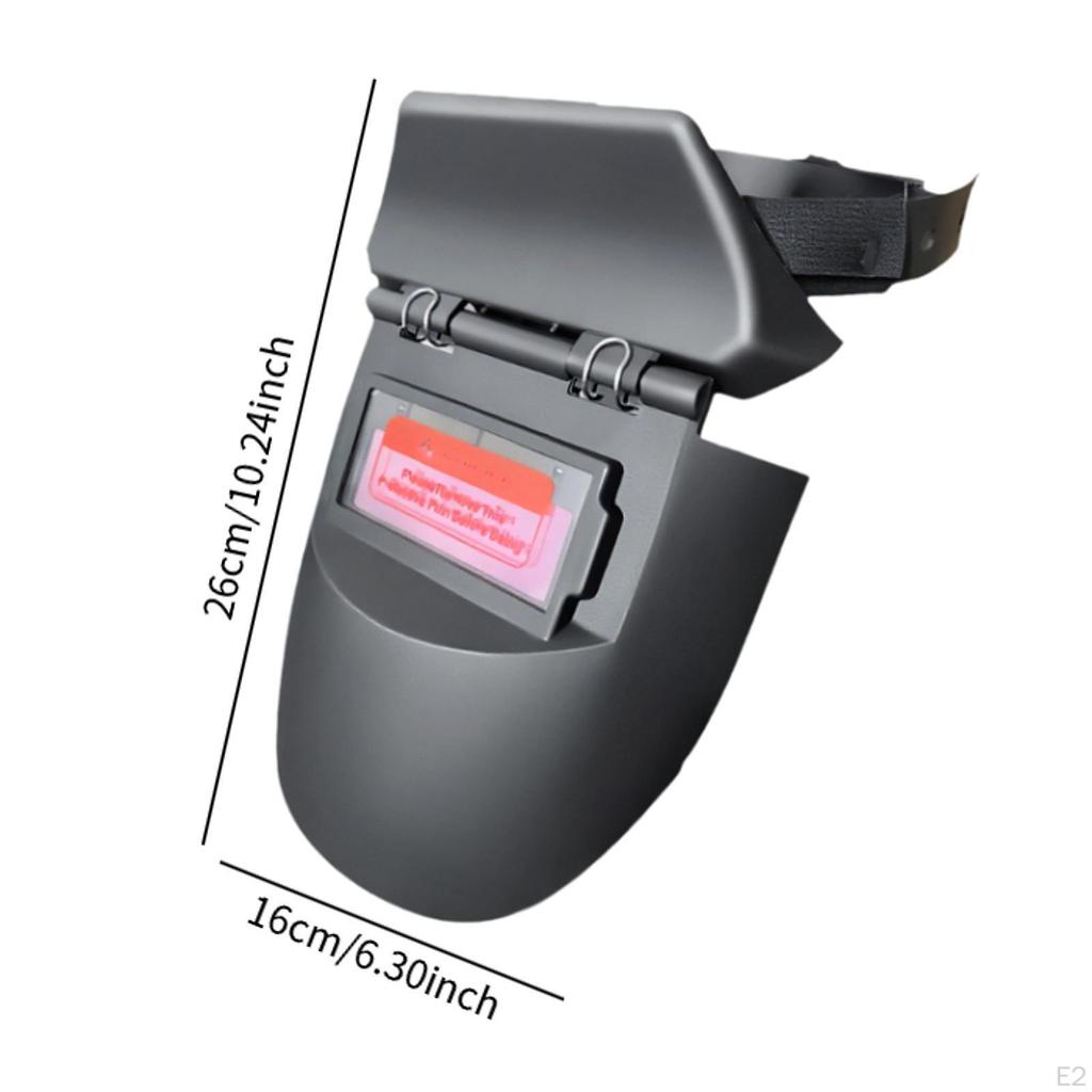 Welding Helmet Anti Splashes Face Protector Solar Powered Large Viewing Welder