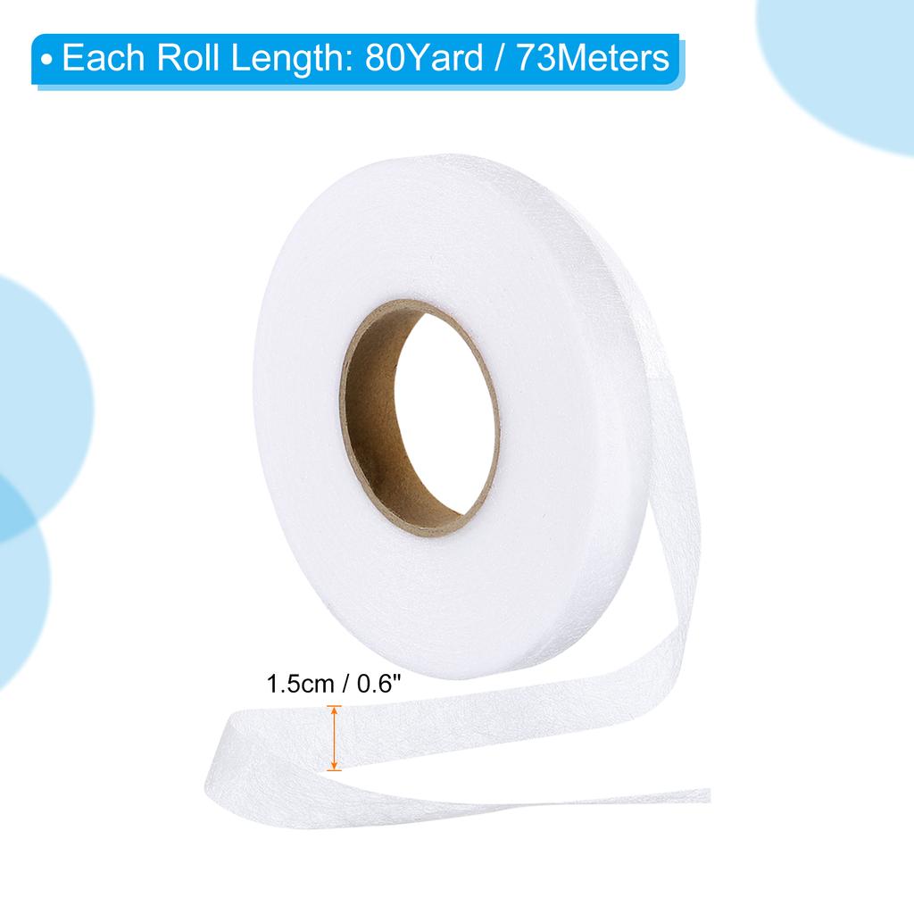 Ütüyle Yapışan Kenar Bandı Dikişsiz Dikiş Cadılık Kenar Bandı Giysiler Perdeler için Yapışkan Bant Kendin Yap Yapıştırma Siyah/Beyaz