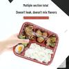 JingJingRS 1000ML 5-Compartment Disposable Lunch Boxes