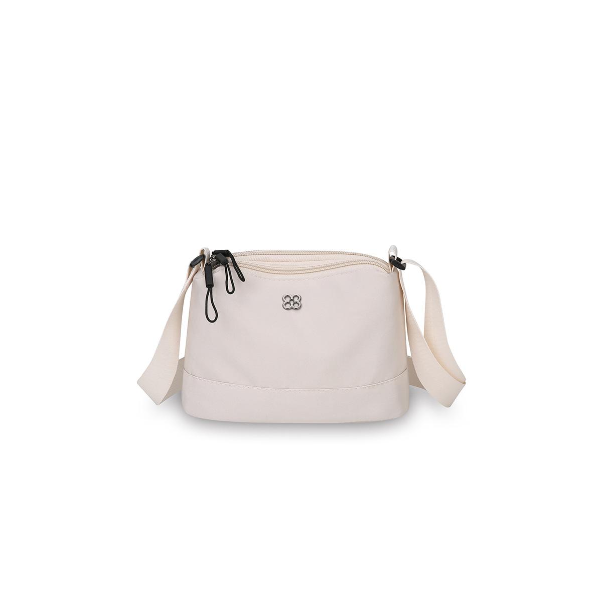Simple casual nylon crossbody bag, lightweight shoulder bag, multi-layer storage stylish small square bag.zwq