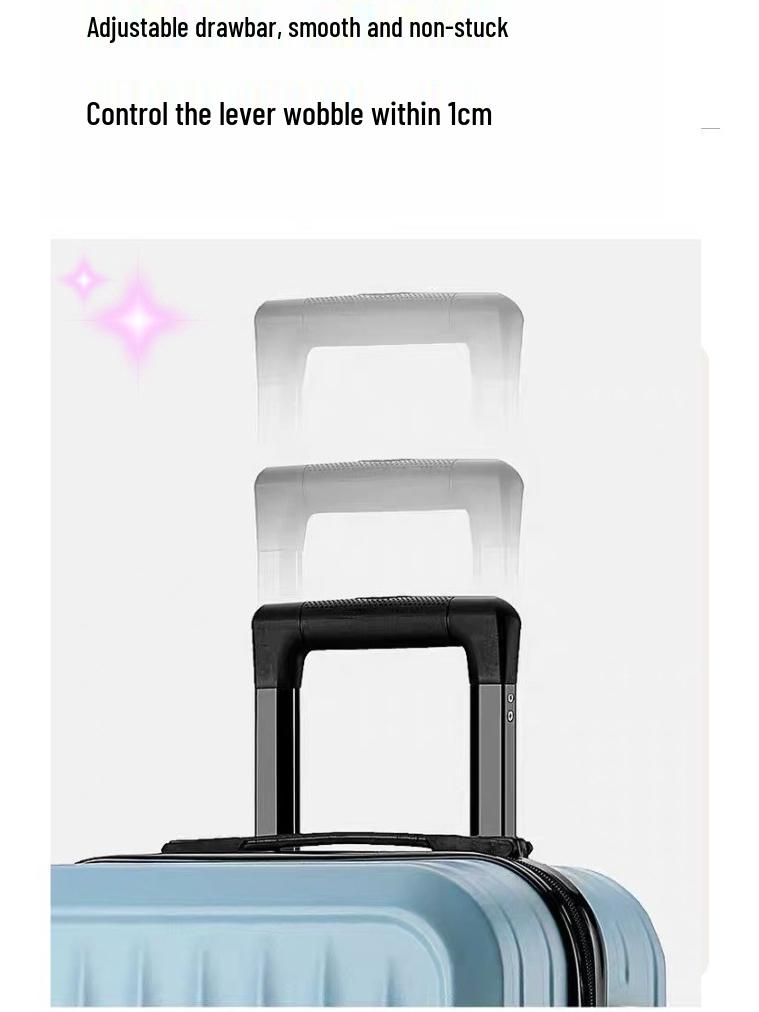 20" Minimalistischer Trolley mit Kombinationsschloss - Reisekoffer mit hoher Kapazität