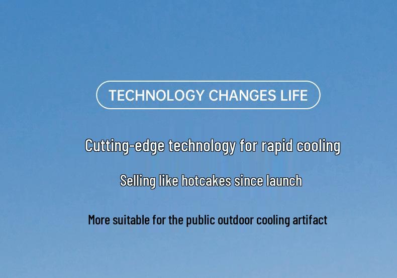 Portable Mini Ice Cooling Fan with Turbine Technology - Handheld Gift Edition