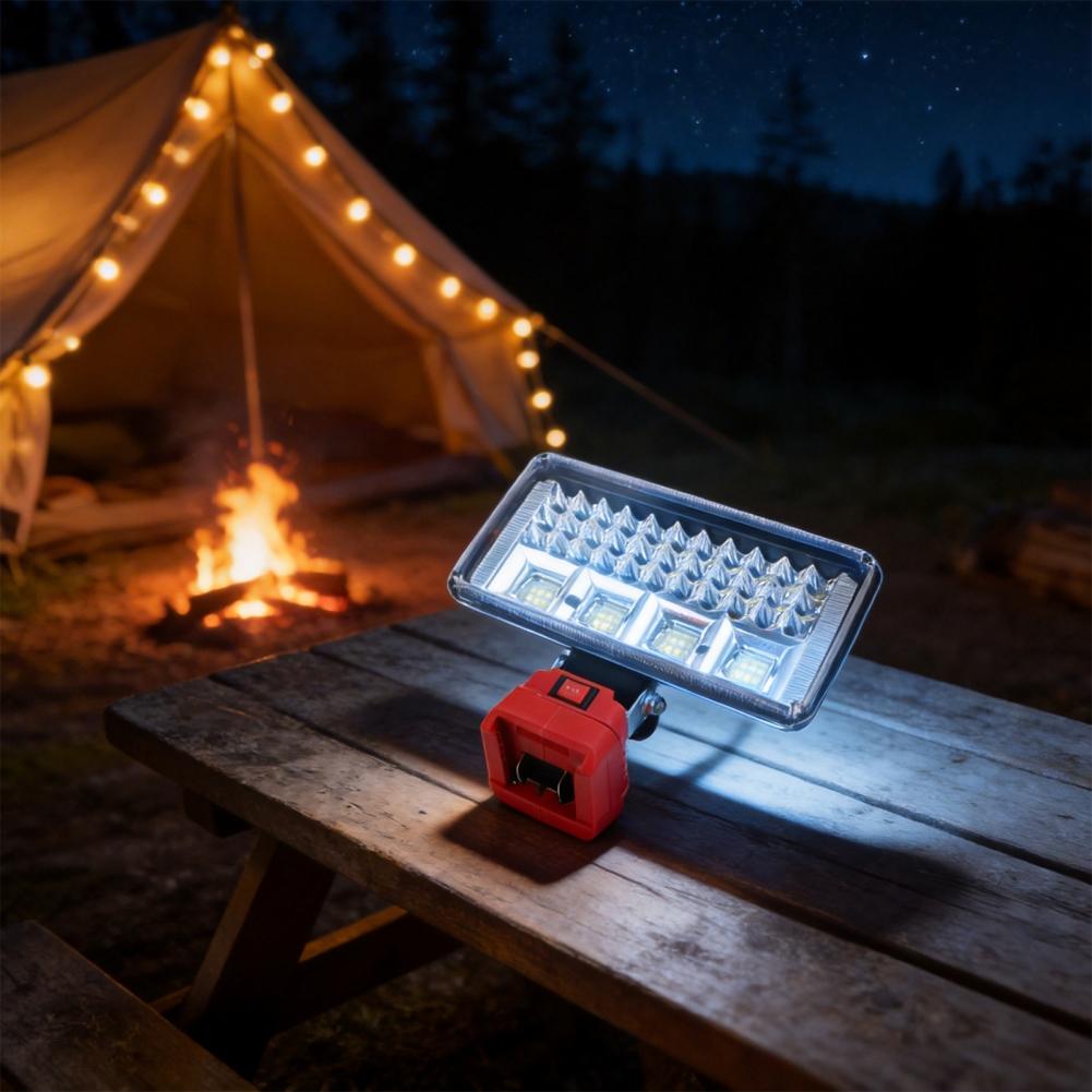 Portable 57 LED Work Light for 18V LiIon Battery Suitable for Job Site