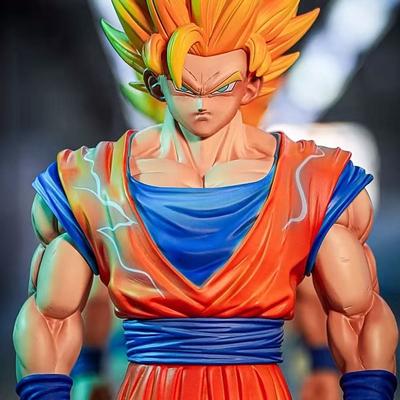 JT Statue Dragon Ball Z SSj1 Ssj2 Goku Figure Son Goku Super Saiyan Action Figures 30cm/11.81inch Collection Model Toys Gifts