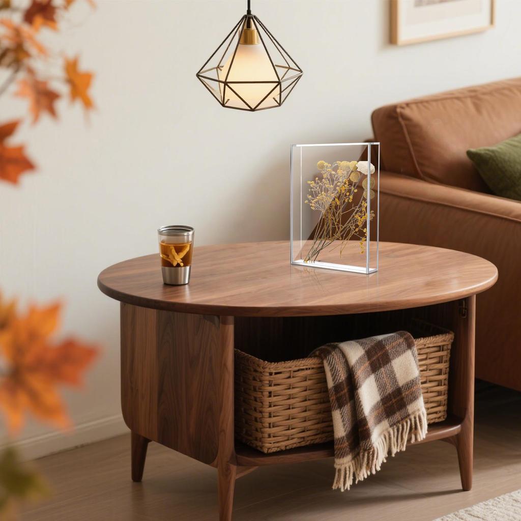 Przezroczysta Akrylowa Witryna Stołowa Pudełko Showcase na Kolekcje Zdjęcia Bilety Pamiątki Przechowywanie Wspomnień Ochrona i Prezentacja