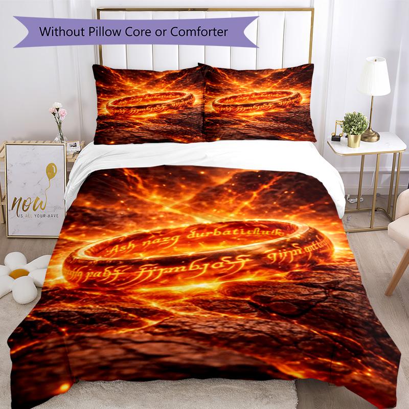 Lord Rings Bed Linen Set Design for Guest Room Machine Washable Perfect Gift for Friends Family