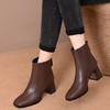 2025 Autumn New French Thin Boots Women's Winter Height Increase Thin Short Boots Temperament with Skirt Velvet High Heel Boots