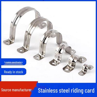 Customized Stainless Steel Saddle U-Bolt Clamps for Water Pipes and Cable Clips