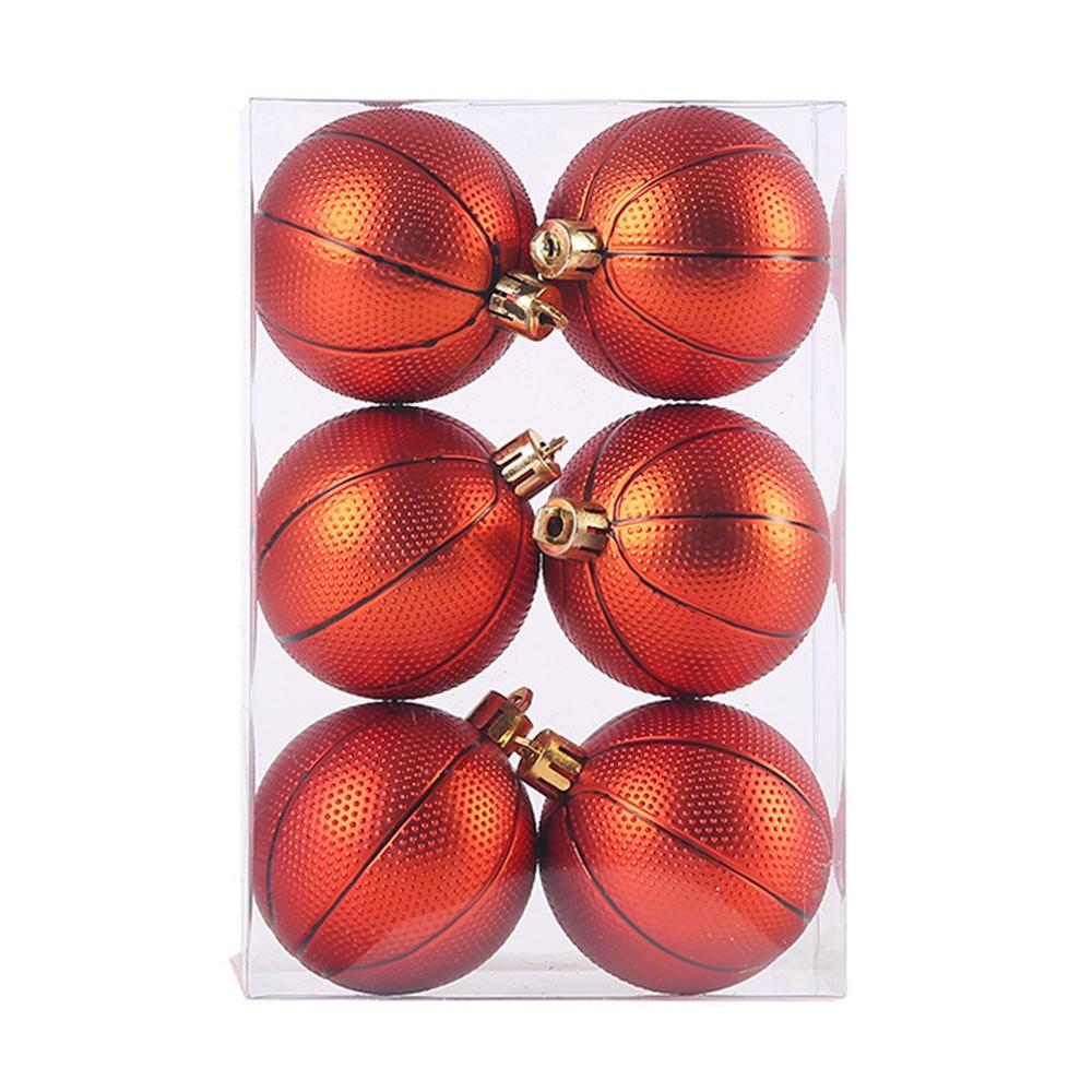6pcs Christmas Balls Christmas Tree Ornament Home Christmas Hanging Pendant New Year Sports Theme Party Decoration Gifts Navidad