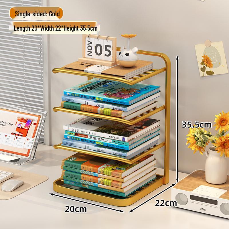 Desktop Book Organizer and Storage Rack