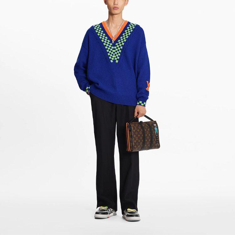 Louis Vuitton SS21 Sweater Men's Blue 1A8P3S