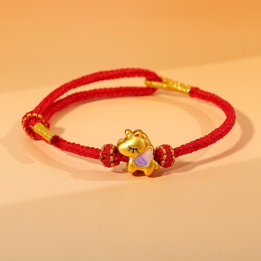 Year of the Horse Zodiac Bracelet - Red String Handmade Couples Charm for Men and Women, New Year Gift Jewelry
