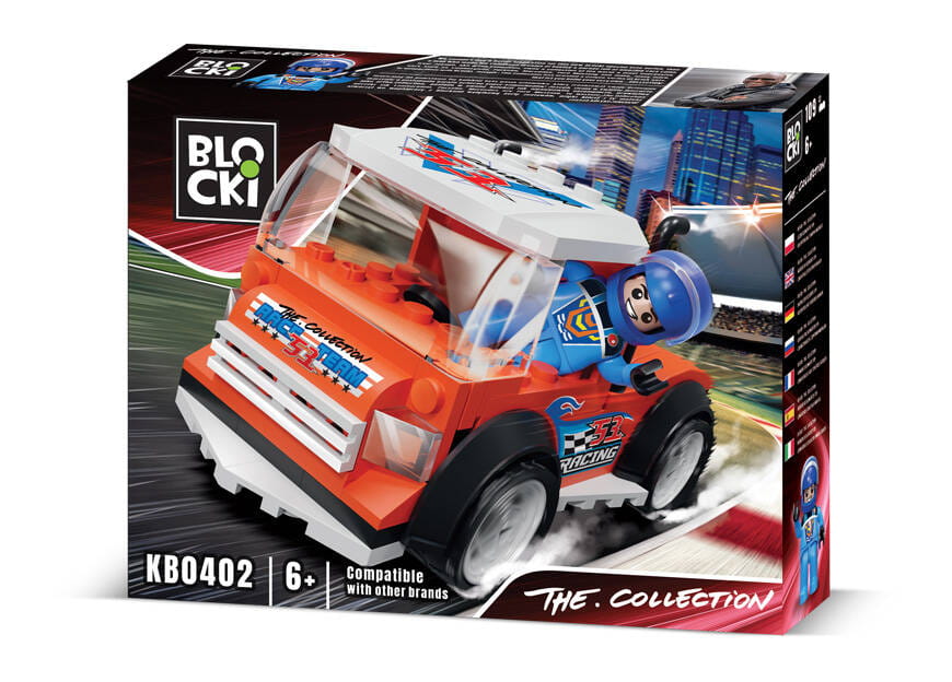 Klocki Blocki The Collection -Truck Race Team -Czerwona Ciężarówka Wyścigowa 100 El.