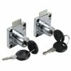 Cupboard Drawer Locks Drawer For Door Mailbox Steel 0.55-0.87in 14-22mm/ 2 Locks 2 Sets Of Drawer Locks 4 Keys