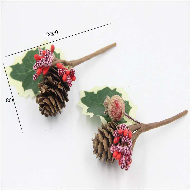 Snowflake Jute Rope & Red Berry Christmas Bouquet DIY Wreath Accessories