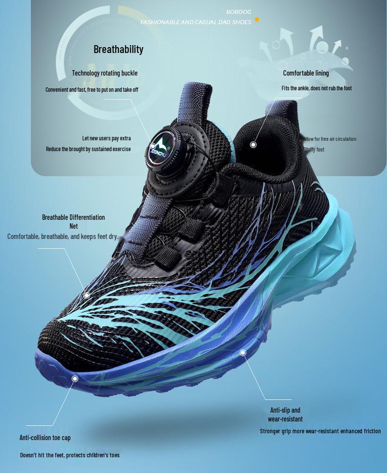 Scarpe da Corsa Ultraleggere da Ragazzo – Sneakers Traspiranti e Ammortizzanti per l'Autunno 2025, Ideali per Bambini più Grandi