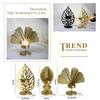 Black Wrought Iron Candle Holder Golden Base Living Desktop Decoration Christmas Leaf Room Crafts Simple 2024 Gold