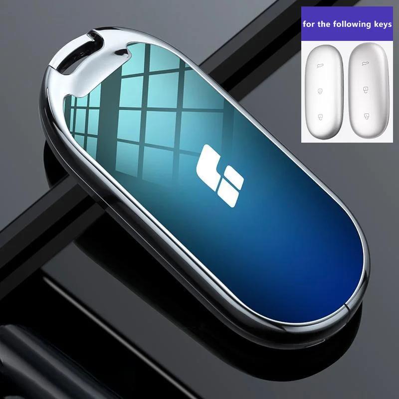 

For Li Auto Lixiang L7 L8 L9 2022 2024 2025 Zinc Alloy Key Protect Case Cover Smart Remote Holder Shell Keychain Car Accessories key case for Lixiang