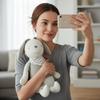 Soft Plush Rabbit Doll Cute Style Stuffed Animal Bed Doll Cute Doll  Baby Toys