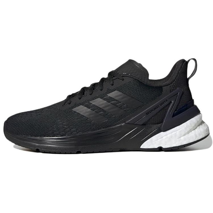 Adidas Response Super Comfortable Versatile Mesh Durable Breathable Low-Top Short Distance Running Shoes Women Sneaker Black FY6486