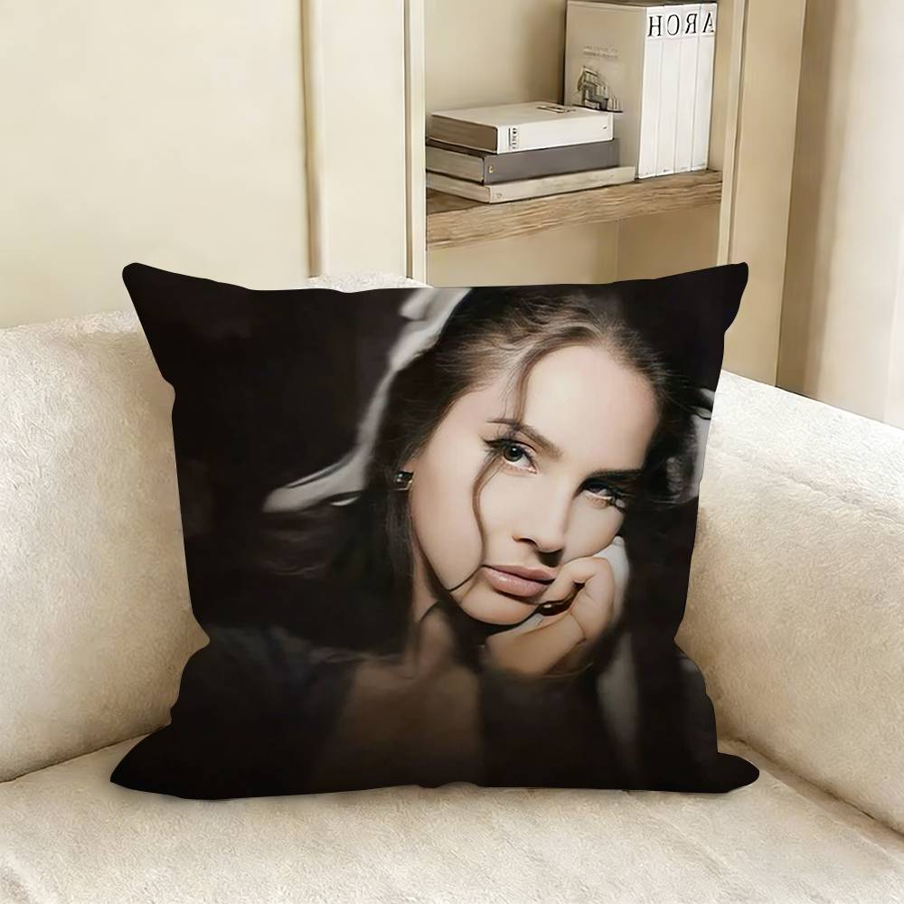 L-Lana D-Del R-Rey Pillow Case Living Room Sofa Cushion Cover Suitable For Home Bedroom Room Decoration