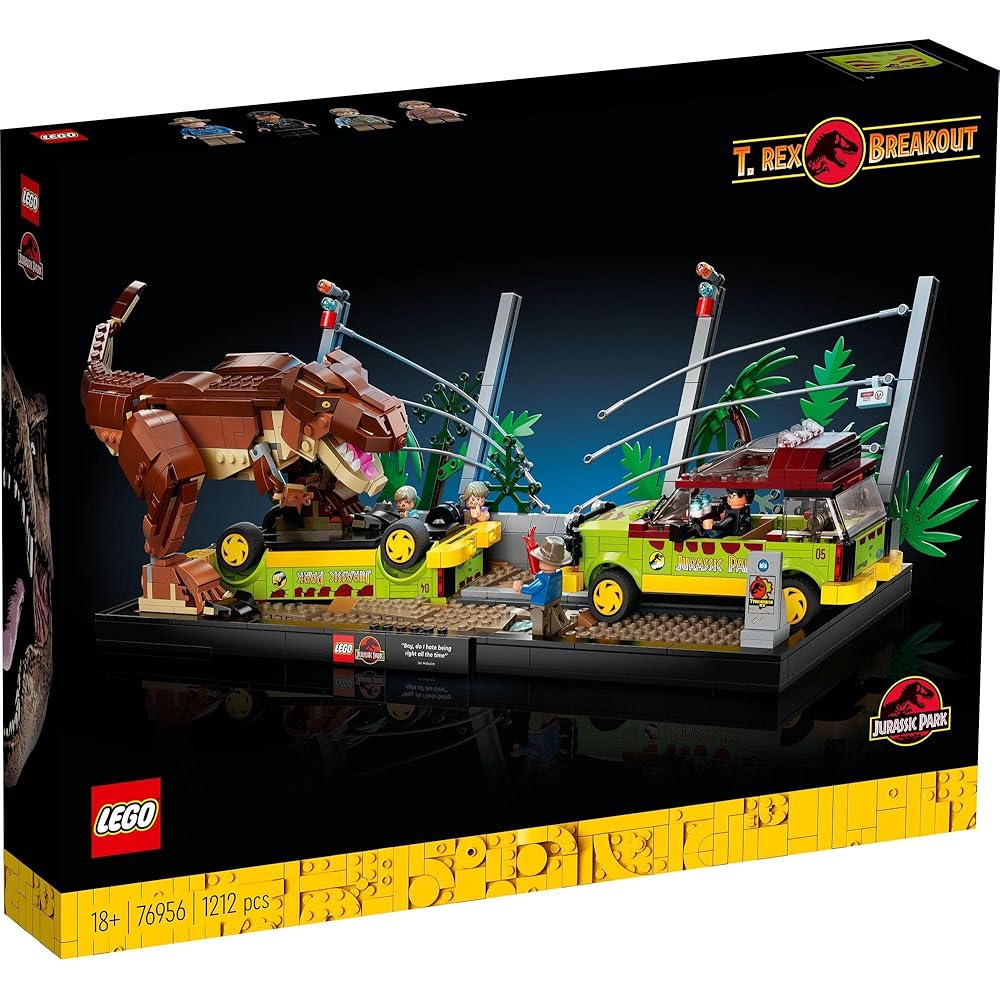 LEGO Jurassic World T-Rex Rampage Building Set 76956 Dinosaur Toy for Kids and Adults