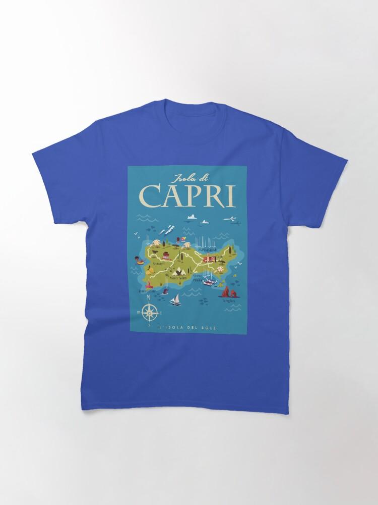 Peppino di Capri Capri map poster Classic T-Shirt