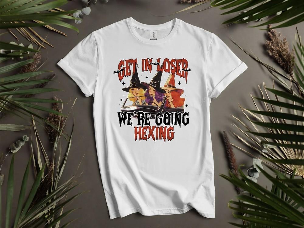 

Хэллоуин Ведьма Садись, неудачник, мы едем Толстовка Футболка Мужская Женская Унисекс AD964 3XL