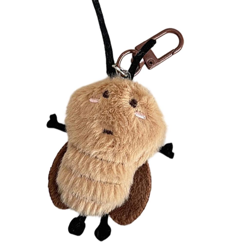 Cartoon Keychains Lovely Cockroach Keyrings Roach Doll Christmas Gift Christmas Birthday Party Vending Machine Supply