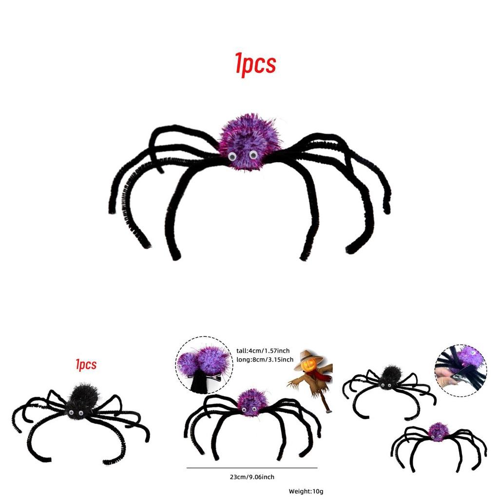 Halloween Spider Hair Clips Unique Diy Spider Leg Design Hair Accessories For Women And Girls