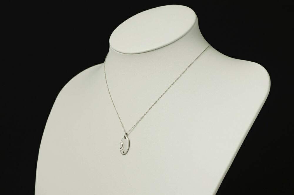 [Stone Market] Heart Motif Pair Necklace (Men's) SPTS-5802 Free Size/White Gold