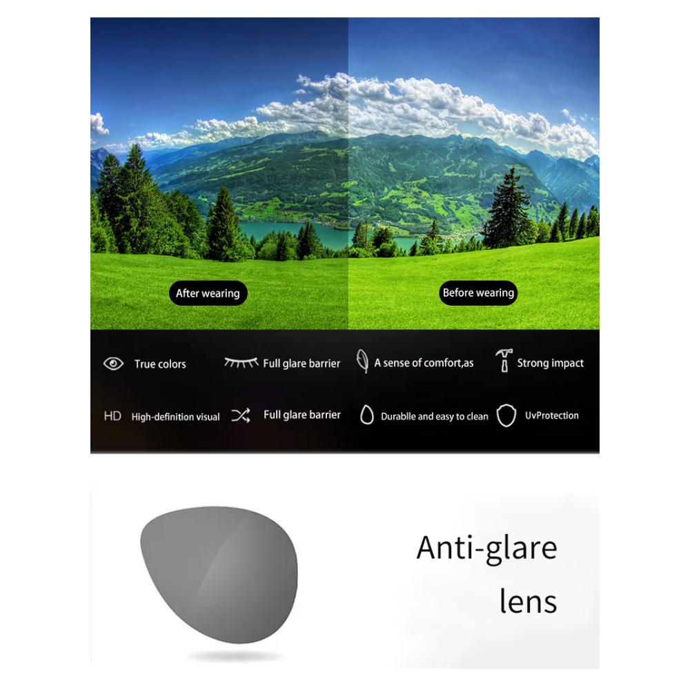 Polarisierte Clip-on-Sonnenbrille für Damen, photochrom, Autobrille, Anti-Glare-Vintage-Quadratbrille, Oculos