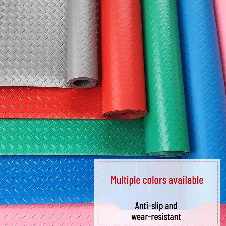 PVC Oxford Non-Slip Mat: Thickened, Wear-Resistant, Waterproof, and Moisture-Proof for Workshops, Warehouses, Corridors, and Restaurants.