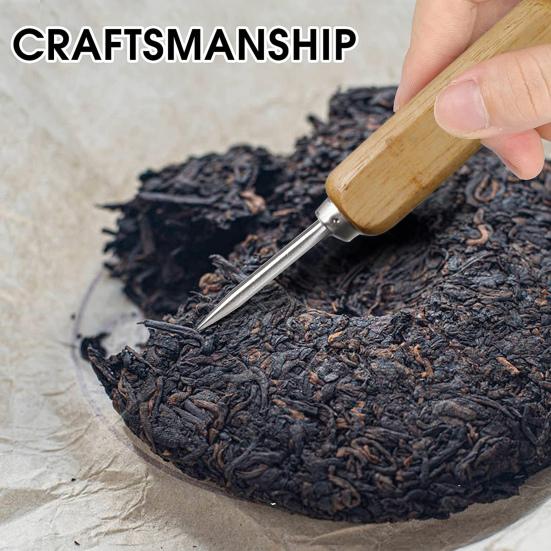 Ice Picks Stainless Steel Ice Cone with Wooden Handle Manual Ice Modeler Ice Crusher Tool for Ice Sculptures Mixing And Chiseling